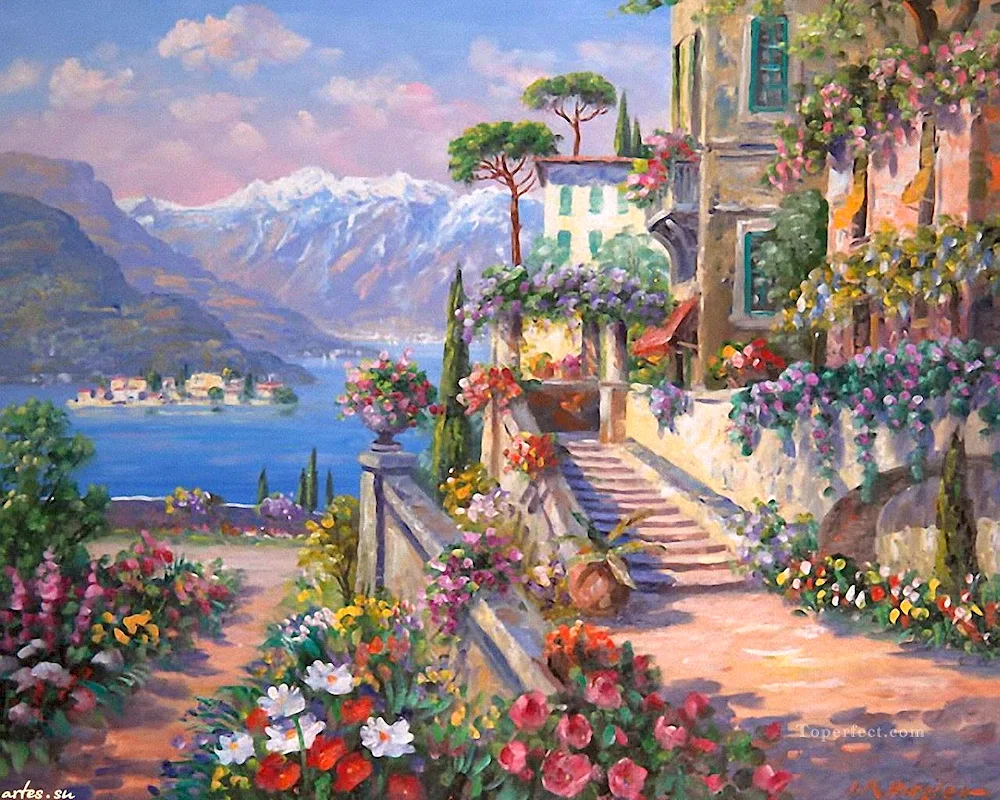 Gvido Borelli Mediterranean landscape