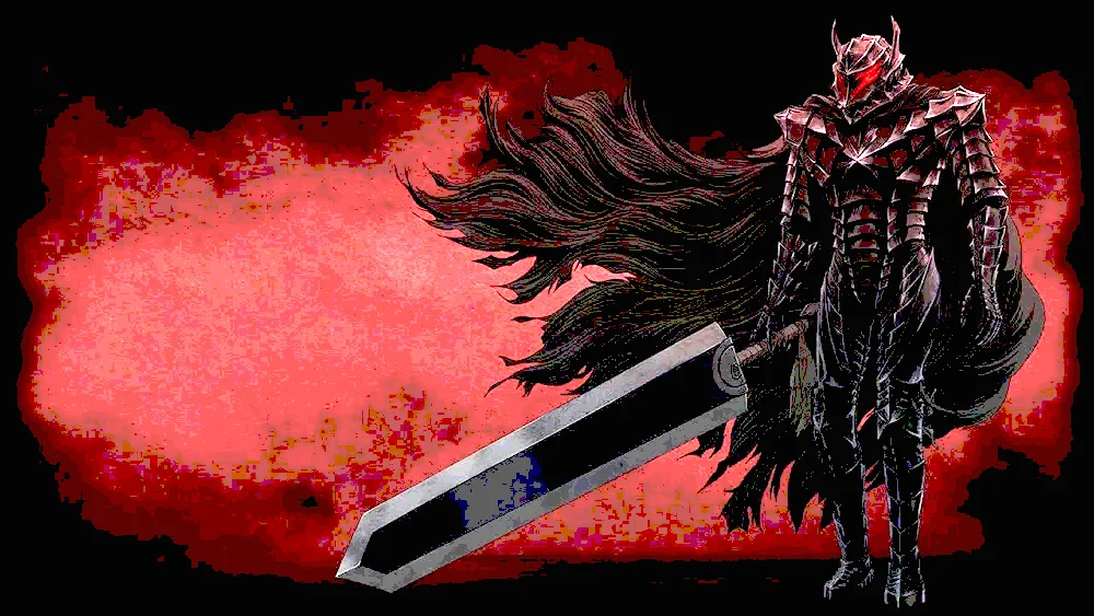 Berserk Gats in armour art