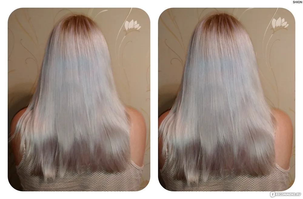 Colourless hair toning