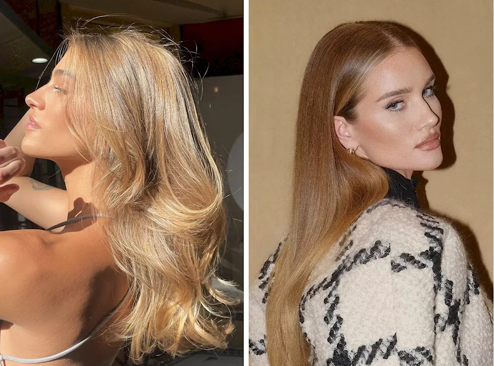 Beige blond kare