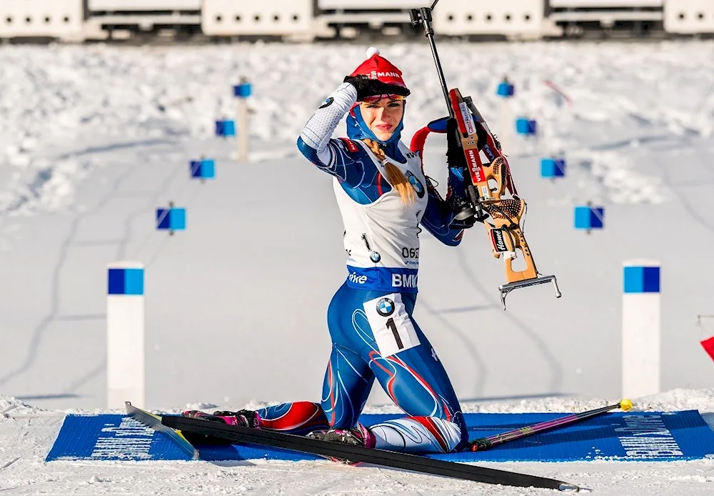 Biathlete Dorothea Virer