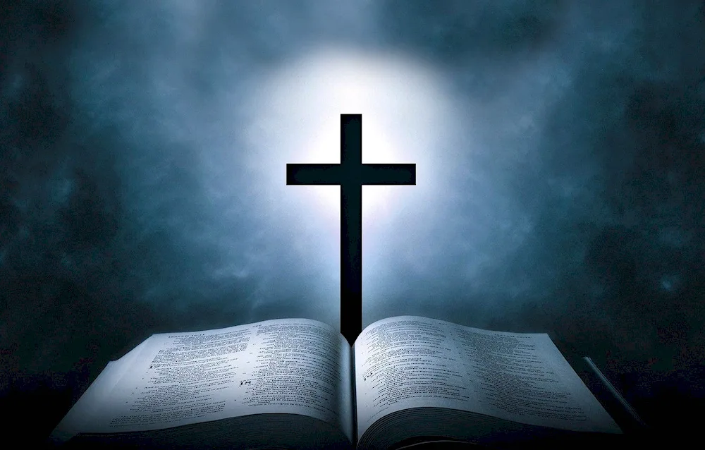 Bible and cross