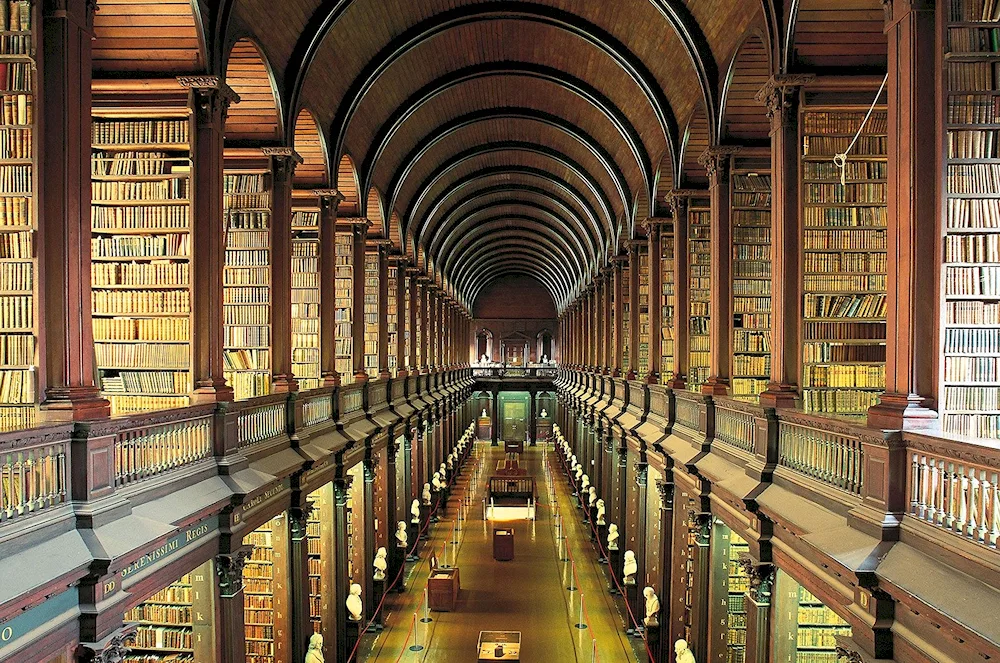 Book shelf for the Trinity College Ireland