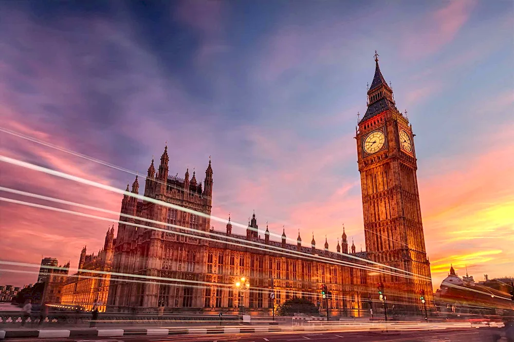 Big Ben Bridge in Great Britain