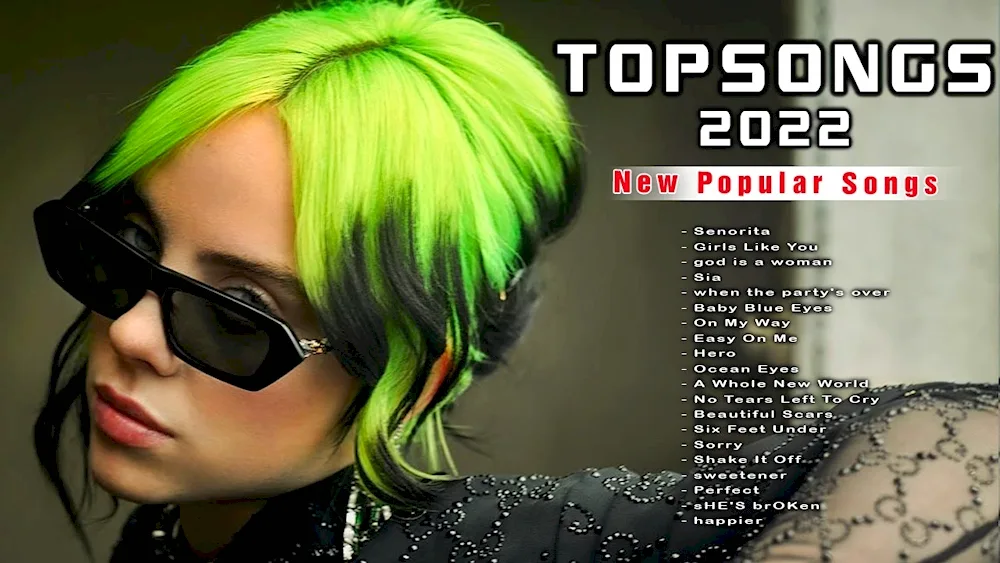 Singer with green hair