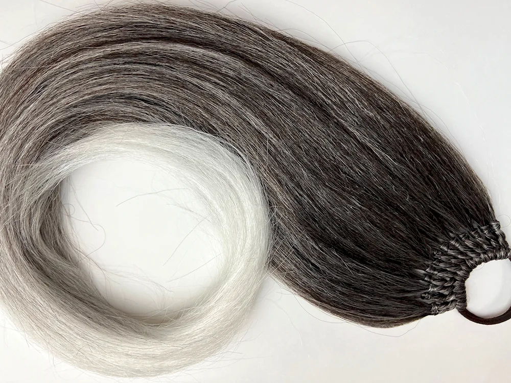 Afro tails for spliced hair