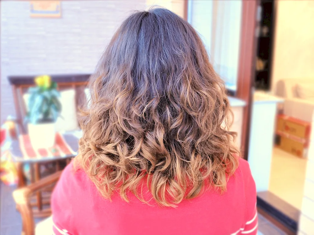 Bio curl on ends.