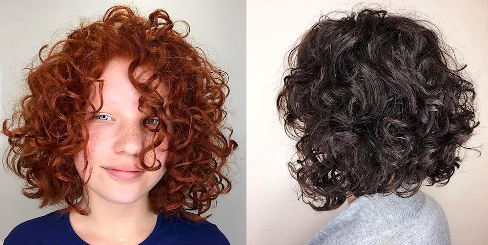 Bio curl on bob hair