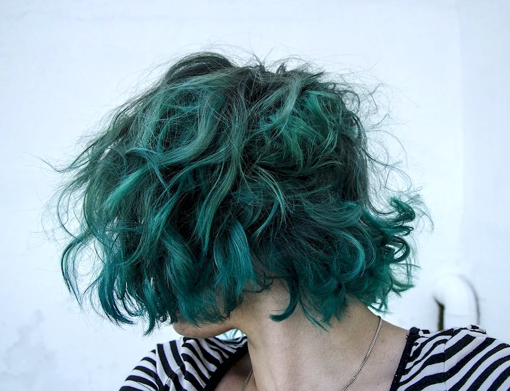 Turquoise hair