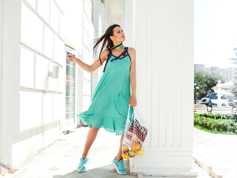 Turquoise sundress