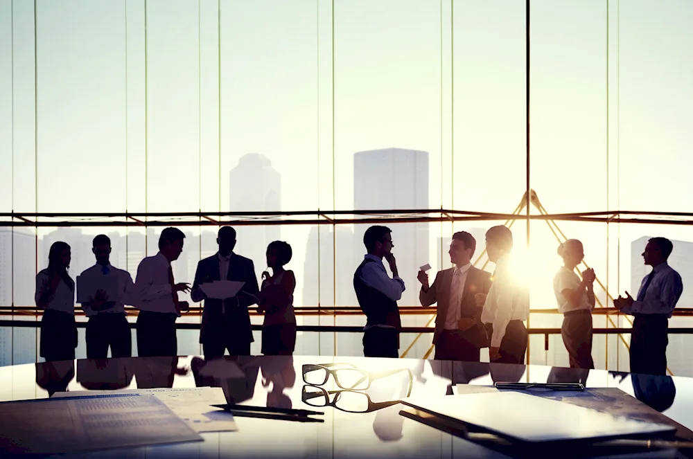 Office with employees