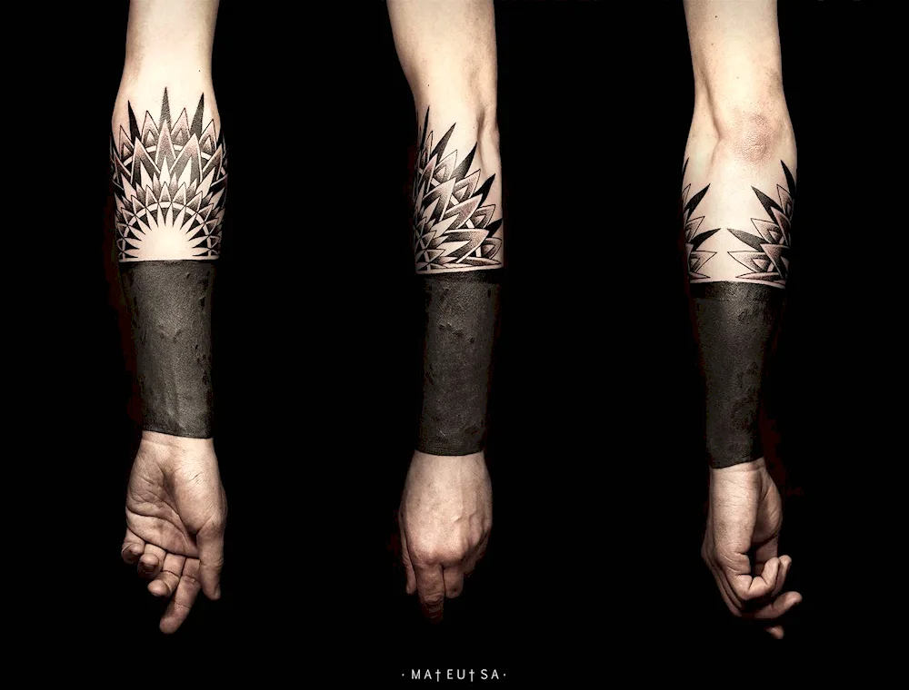 Blackwolf forearm tattoo