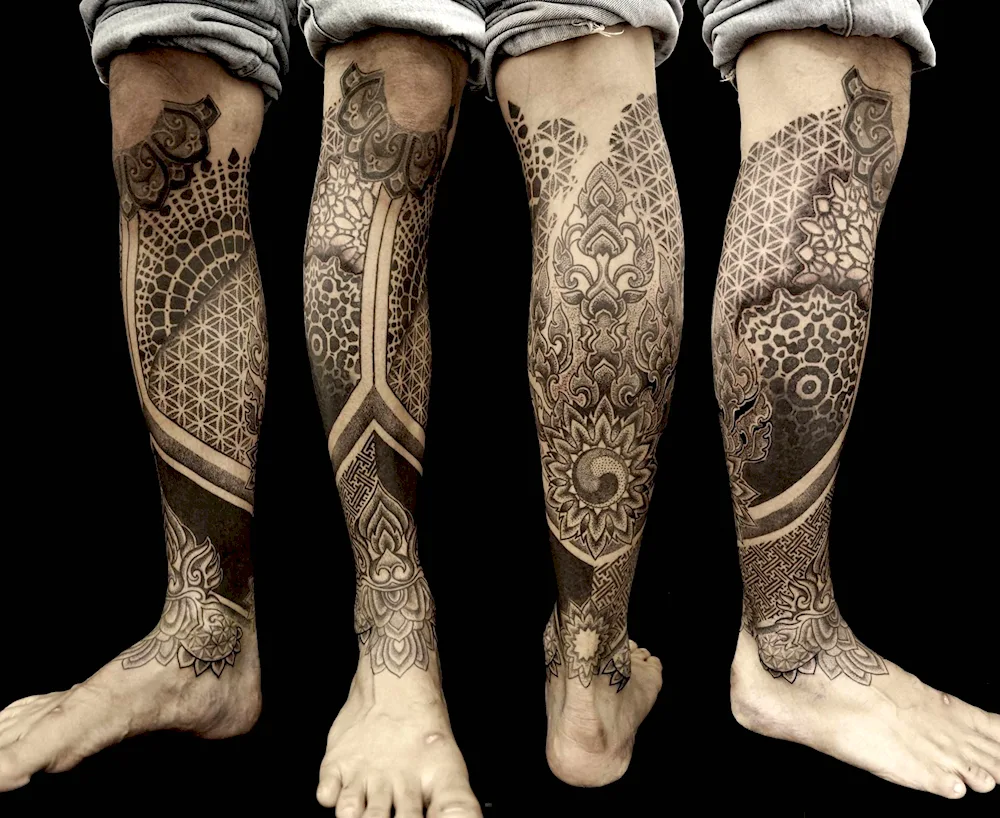 Beautiful leg tattoos