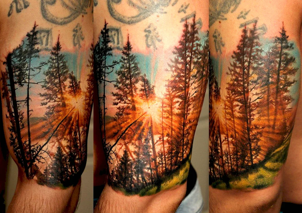 Tattoo forest forest