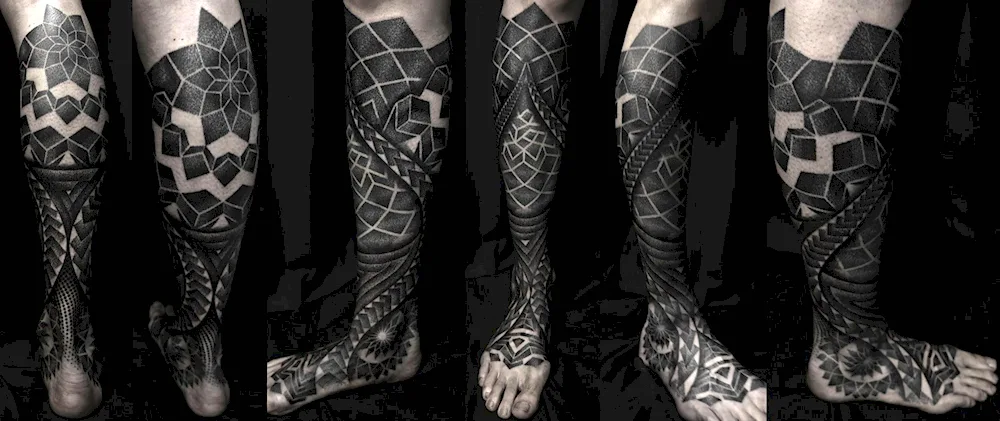 Thigh tattoo