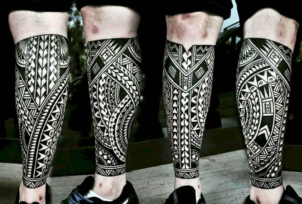 Biomechanics leg tattoo