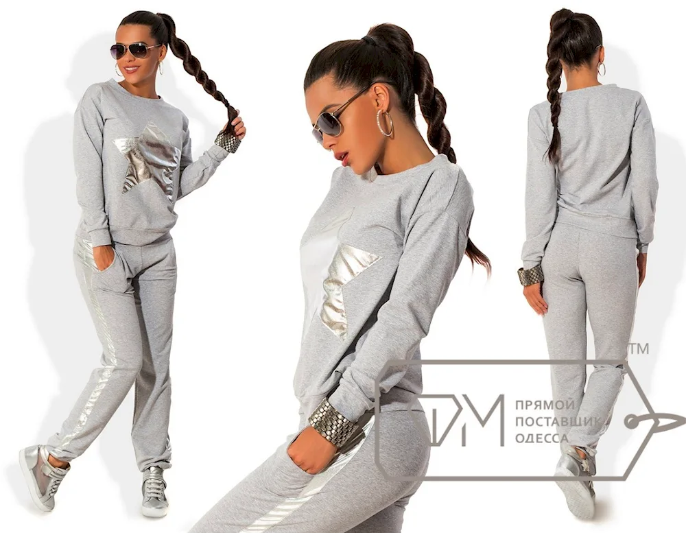 Suede tracksuit women