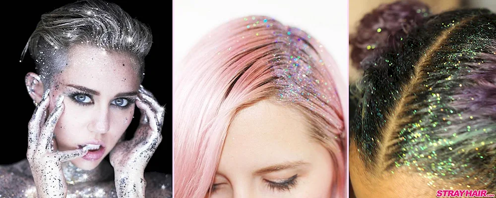 Glitter hair