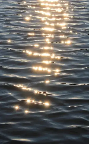 Glare on water