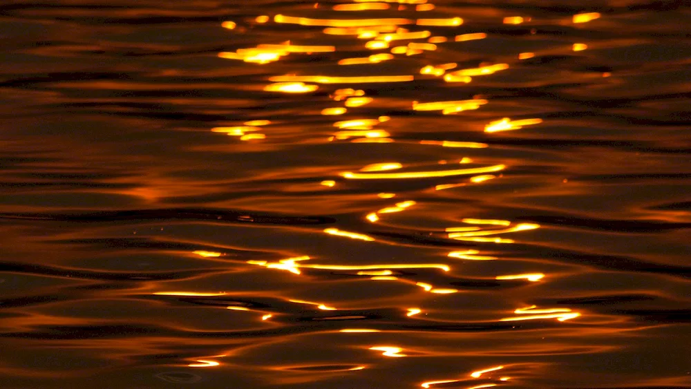 Water glare on water