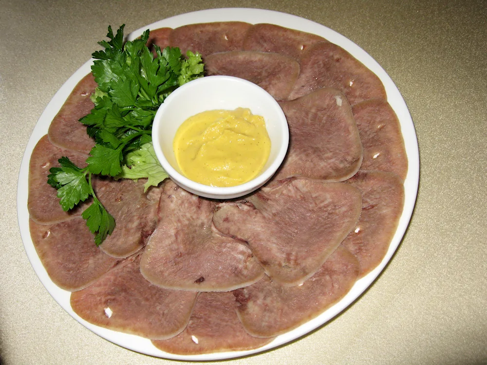 Boiled tongue