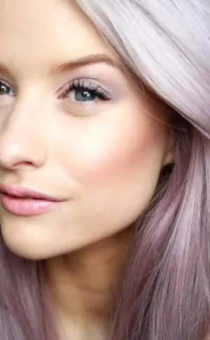 Blond with pink tinge