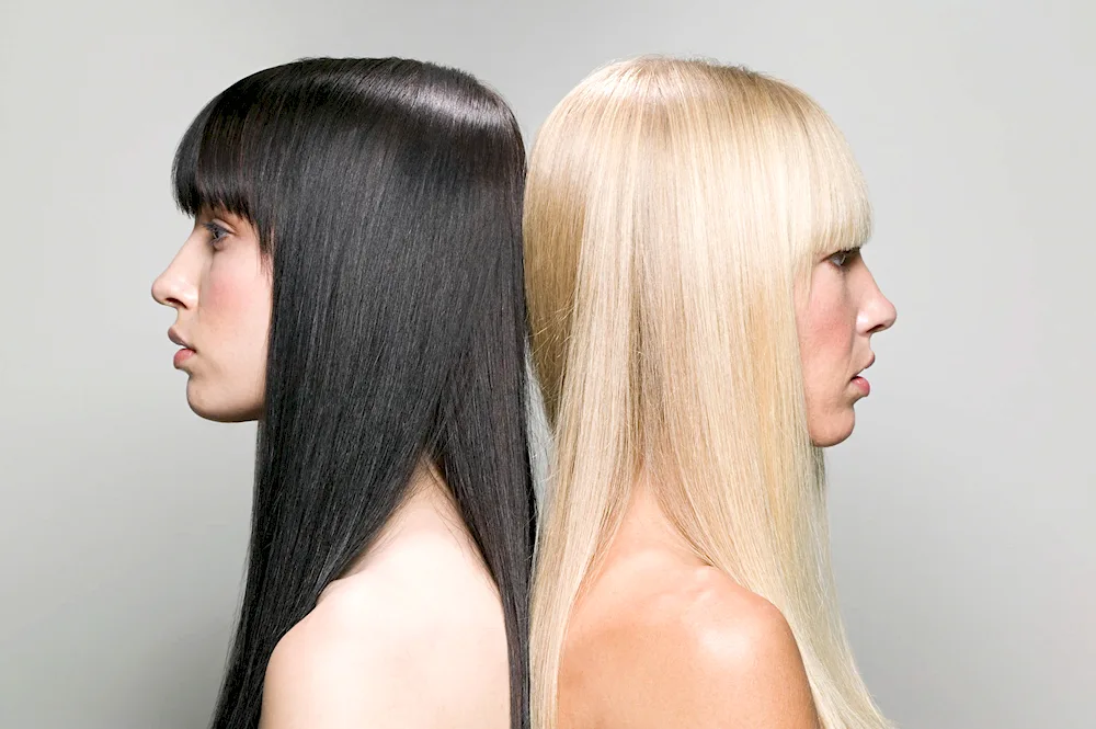 Melting on long blonde hair