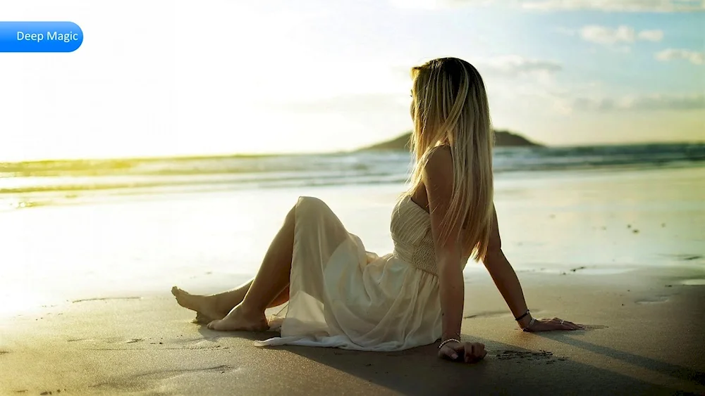Blonde from side