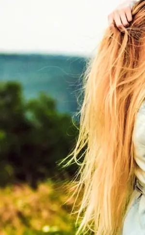 Blonde with long hair