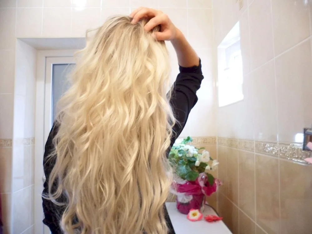 Blonde with long hair
