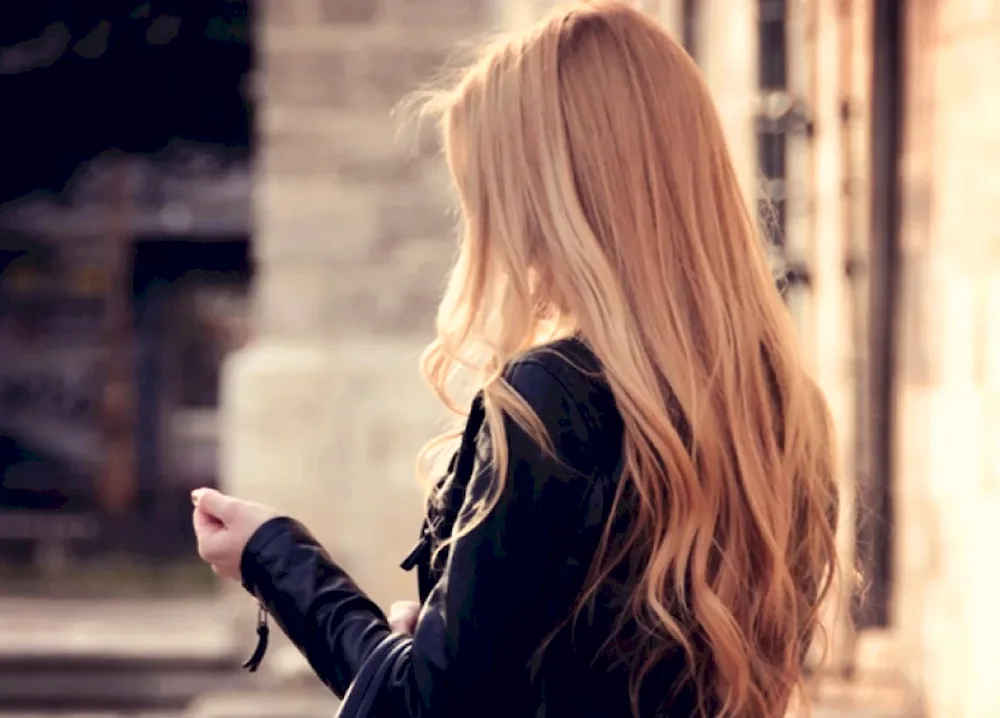 Blonde with long hair