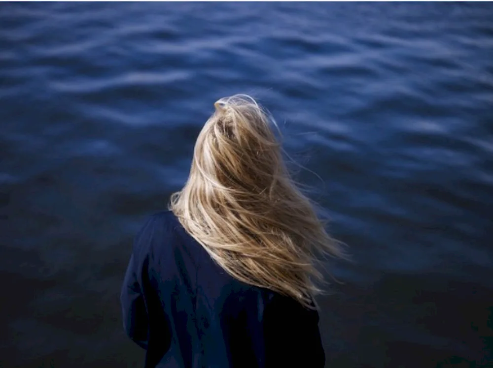 Blonde with long hair