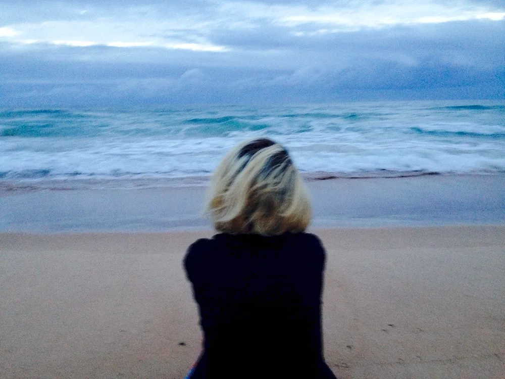 Girl with back