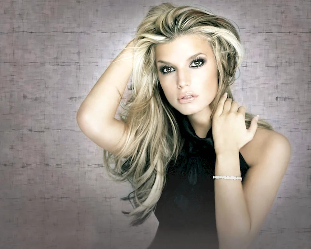Blonde hair with dark strands