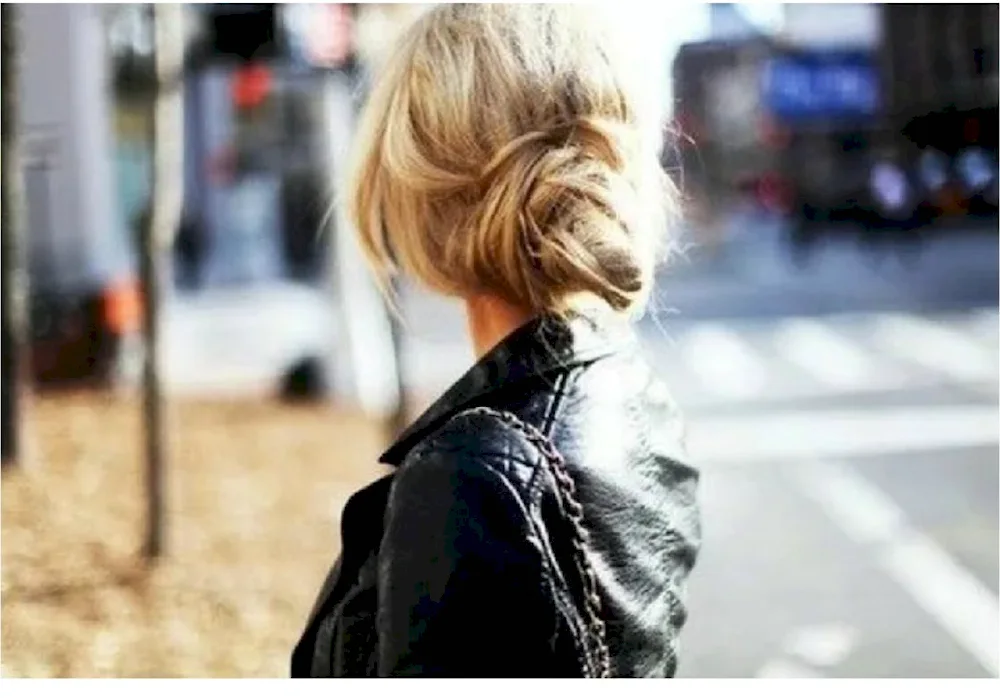 Blonde with back
