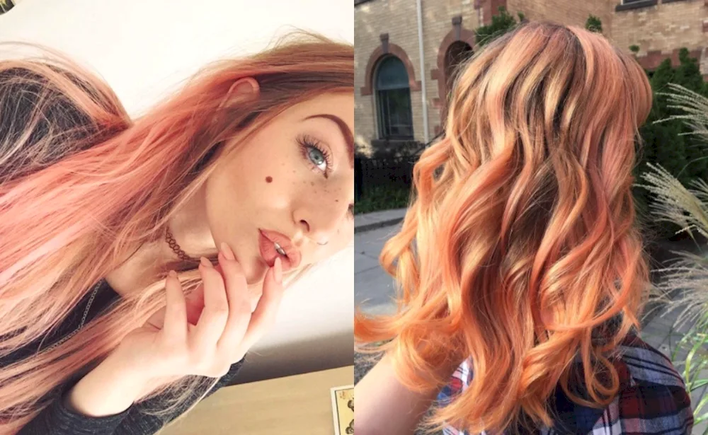 Rose Gold hair colour