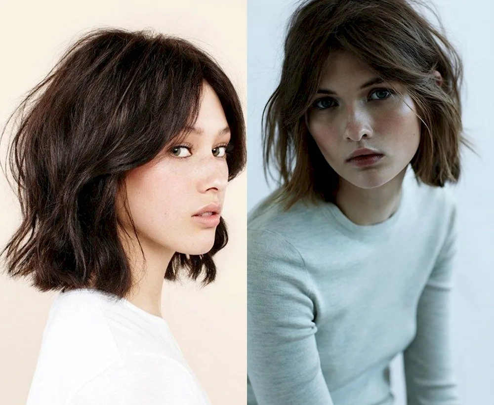 Blunt Bob shoulder-length haircut