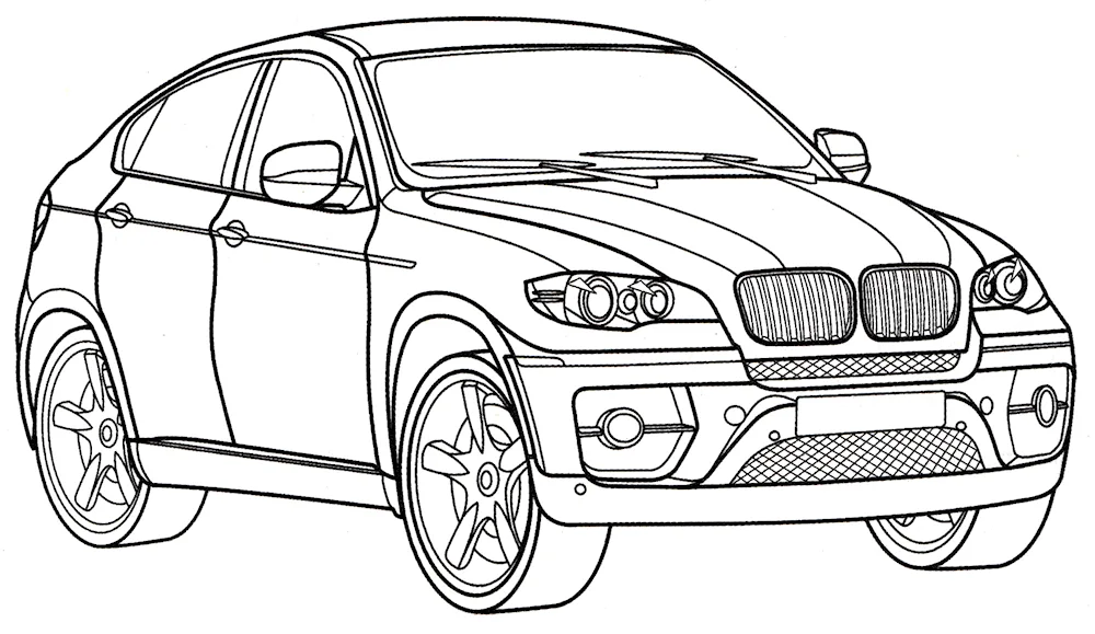 BMW x6 colouring