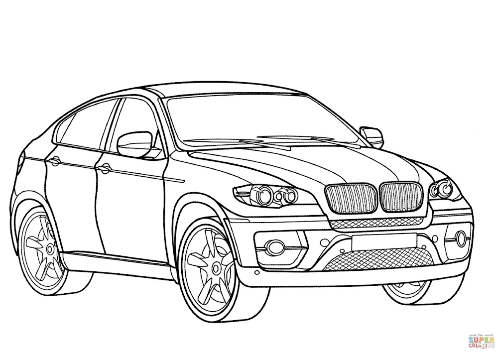 BMW x6 colouring