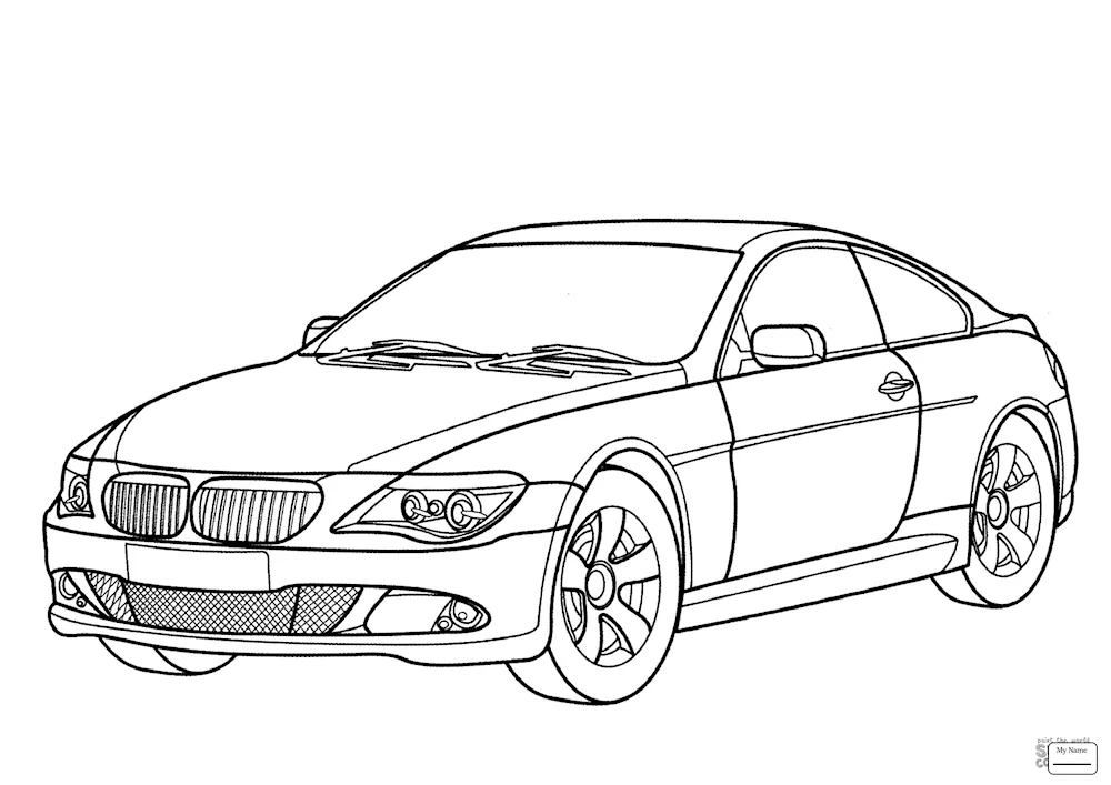 BMW m3 GTR outline