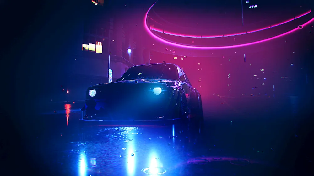 BMW m3 neon NFS 2015