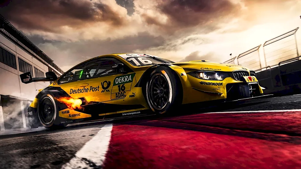 BMW m4 DTM Yellow