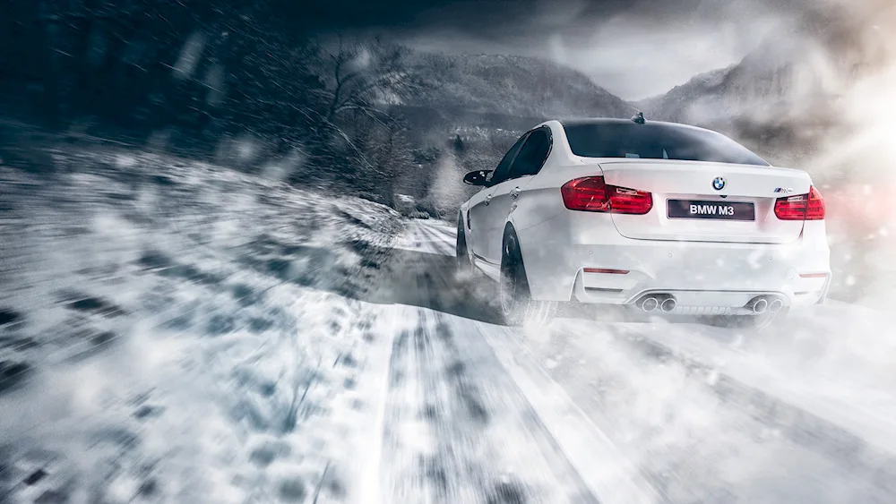 BMW m5 winter