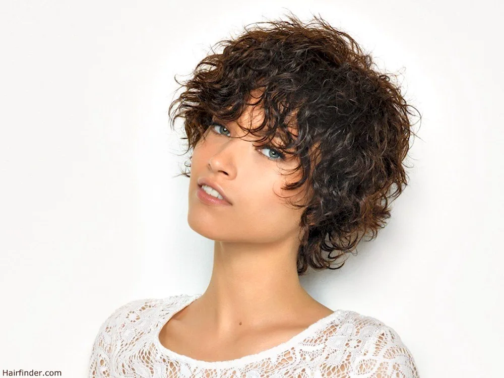 Bob Garson haircut for curly hair