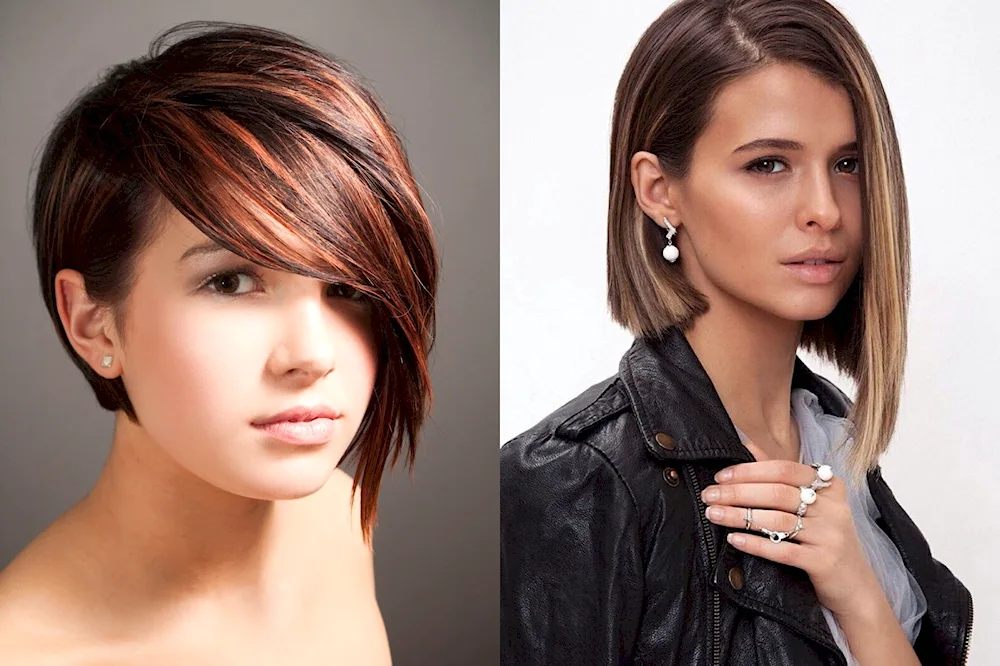 Bob bob asymmetry with bangs
