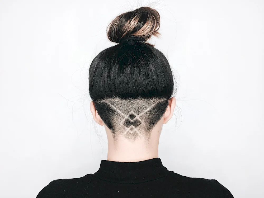 Bob cut shaved nape