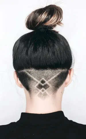 Bob bob bob shaved nape