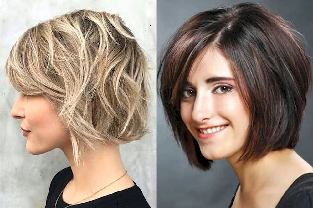 Graduated Bob Kaskad haircut for medium hair