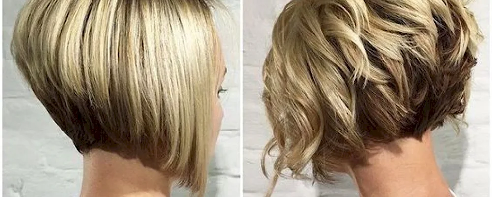 Gradirovannoe Bobo-Kare haircut