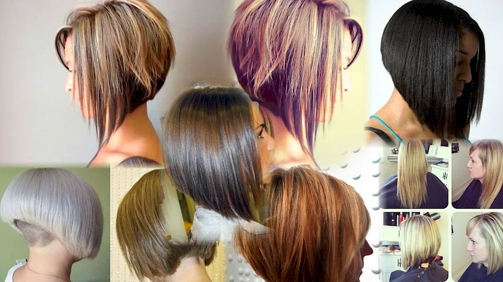 Long bob with long strands